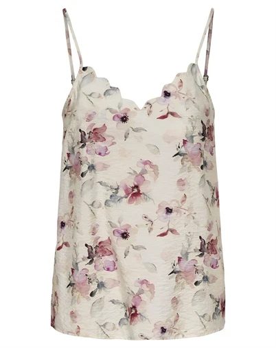 JDY - JDYTroya Life Singlet Top - Cloud Dancer